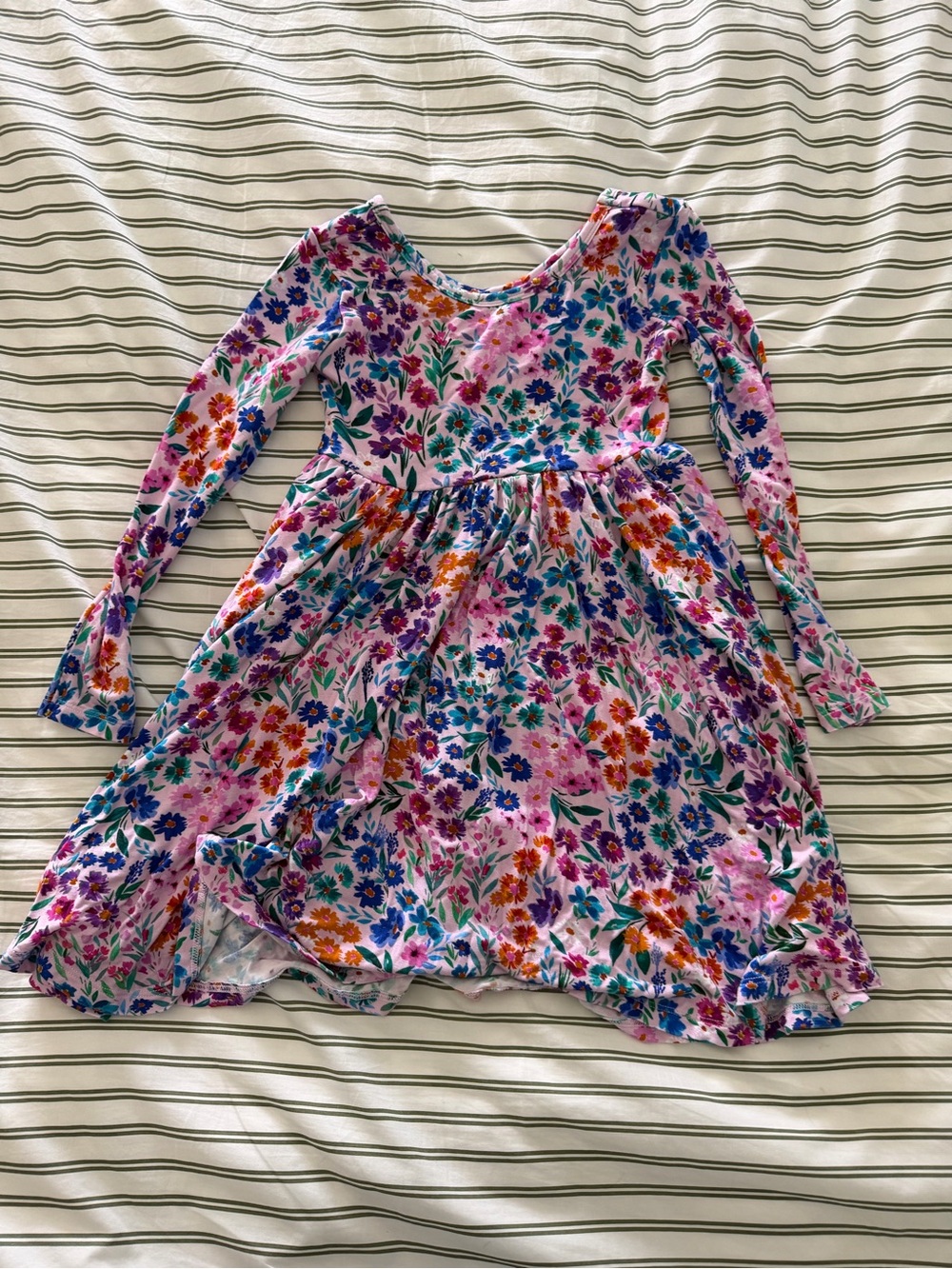 Little sleepies sweet pea floral twirl dress 5